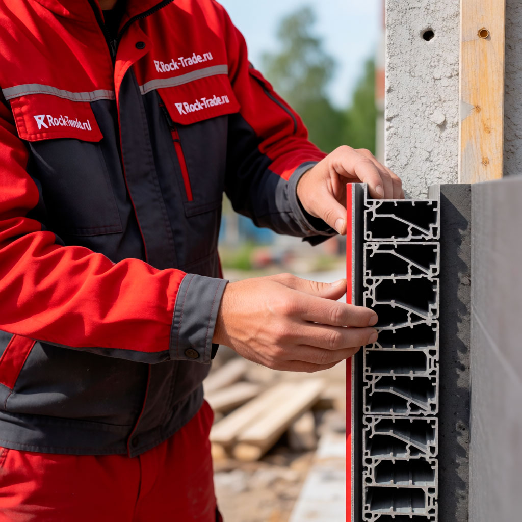 Профиль ROCKWOOL угловой армирующий (с сеткой 10х15)