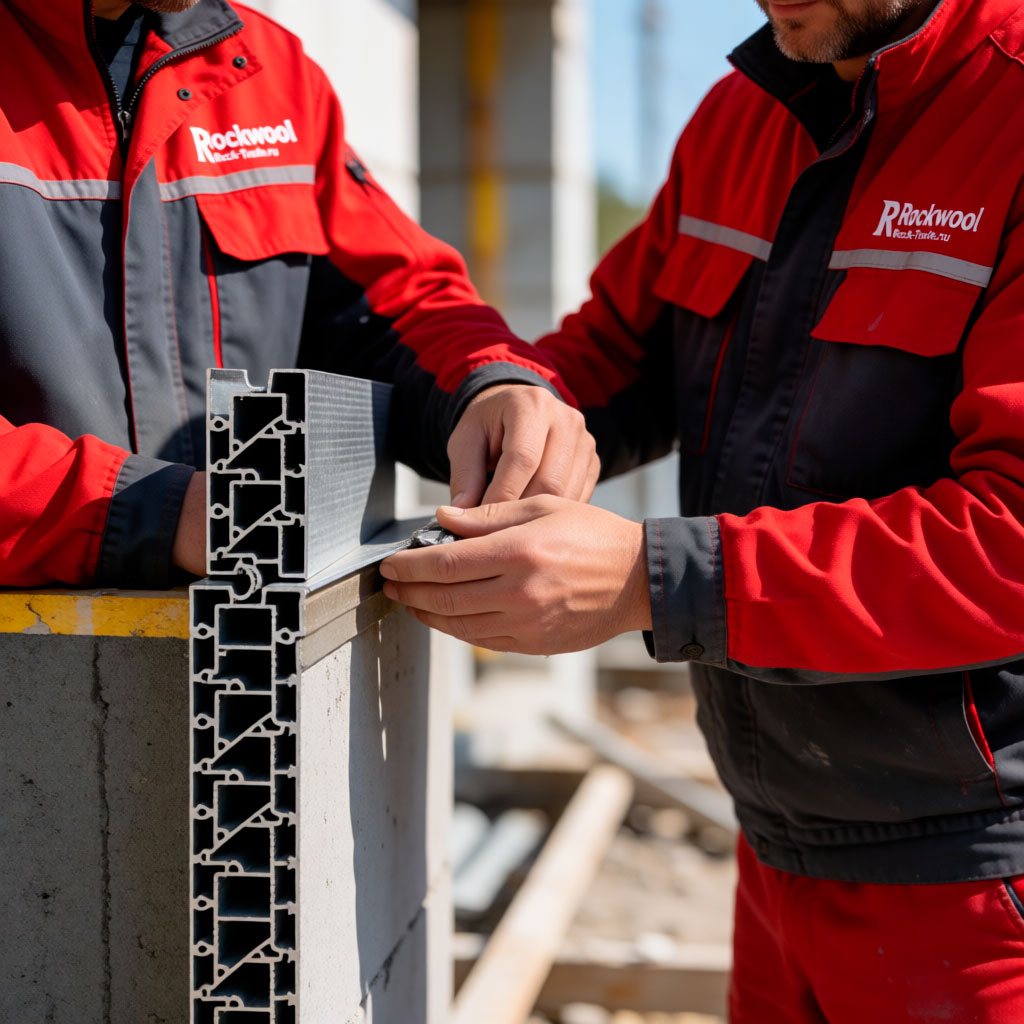 Профиль ROCKWOOL угловой рулонный с армирующей сеткой